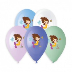 Sweet Mermaid Balloon GS120-769 | 50 balloons per package of 13'' each