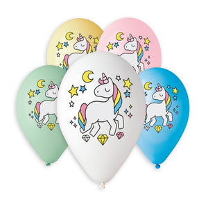 Unicorns Printed Balloon GS110-660-661 | 50 balloons per package of 12'' each