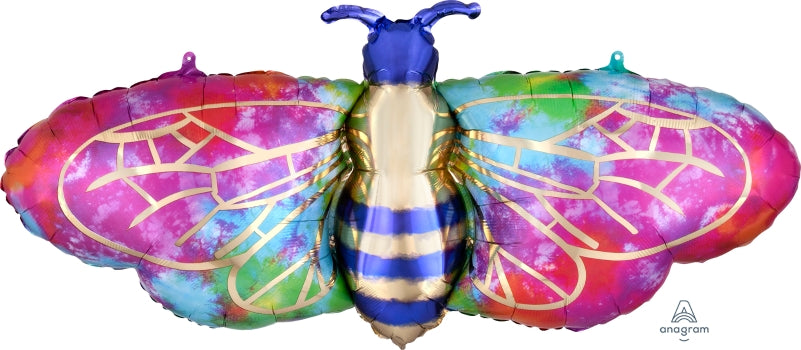 Tie-Dye Bee Butterfly 39" Foil
