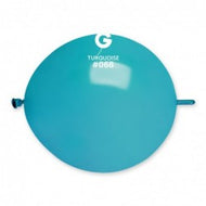 Solid Balloon Turquoise GL13-068 | 100 balloons per package of 13'' each