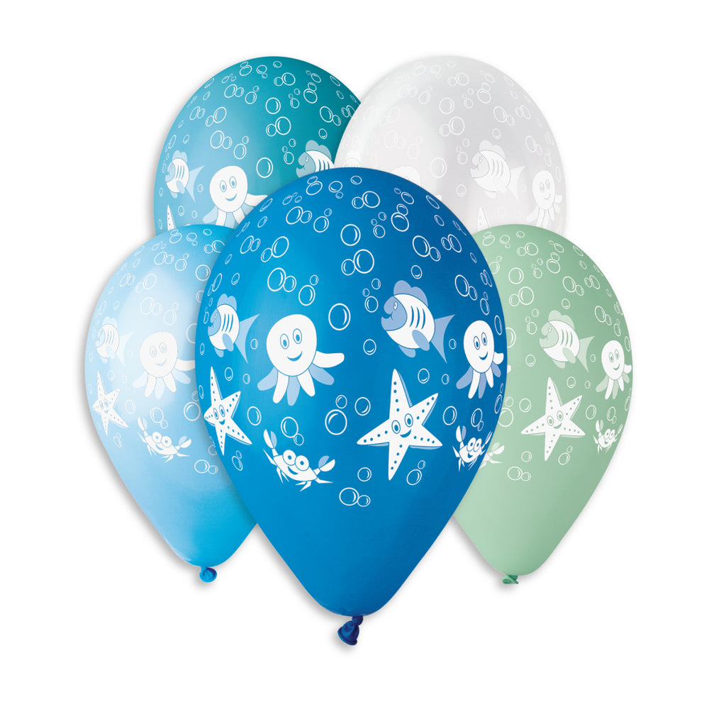 Under The Sea Printed Balloon GS110-614 | 50 balloons per package of 12'' each