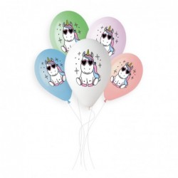 Unicorn Star Printed Balloon GS120-1021 | 50 balloons per package of 13'' each