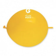 Solid Balloon Yellow GL13-003 | 50 balloons per package of 13'' each