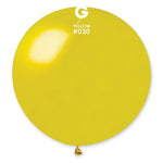 Metallic Balloon Yellow GM30-030 | 1 balloon per package of 31'' each | Gemar Balloons USA