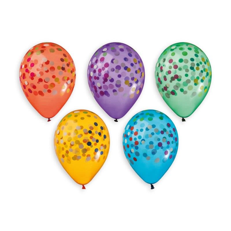 Confetti Solid Balloon Colorful GS120-816 | 50 balloons per package of 13'' each